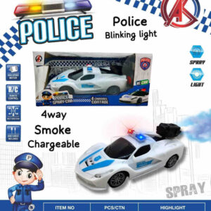 4 WAY POLICE R/C CHARGABLE CAR (SMOKE)